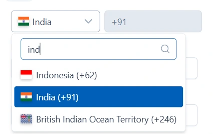Select the Region for Whatsapp Number for generating the whatsapp qr code on dhimanp