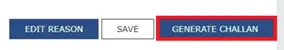 GST Portal - Generate Challan buttons